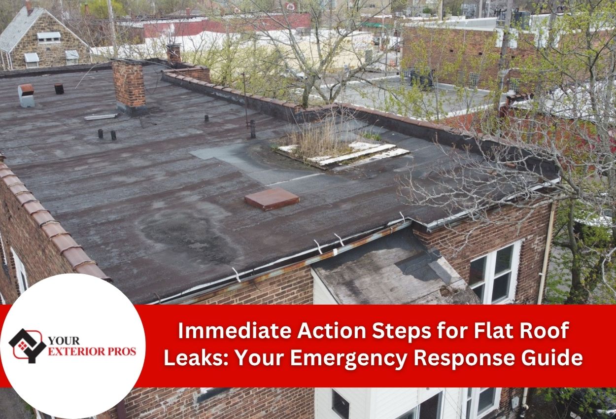 What To Do If You Find A Leak In Your Flat Roof: Immediate Action Steps