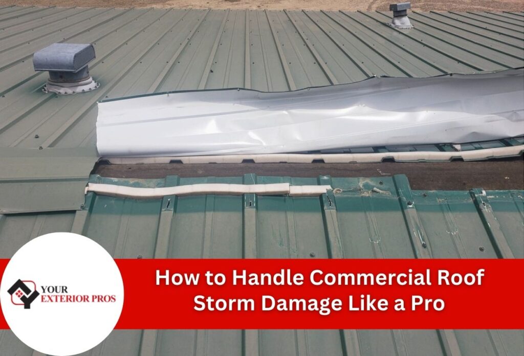How to Handle Commercial Roof Storm Damage Like a Pro